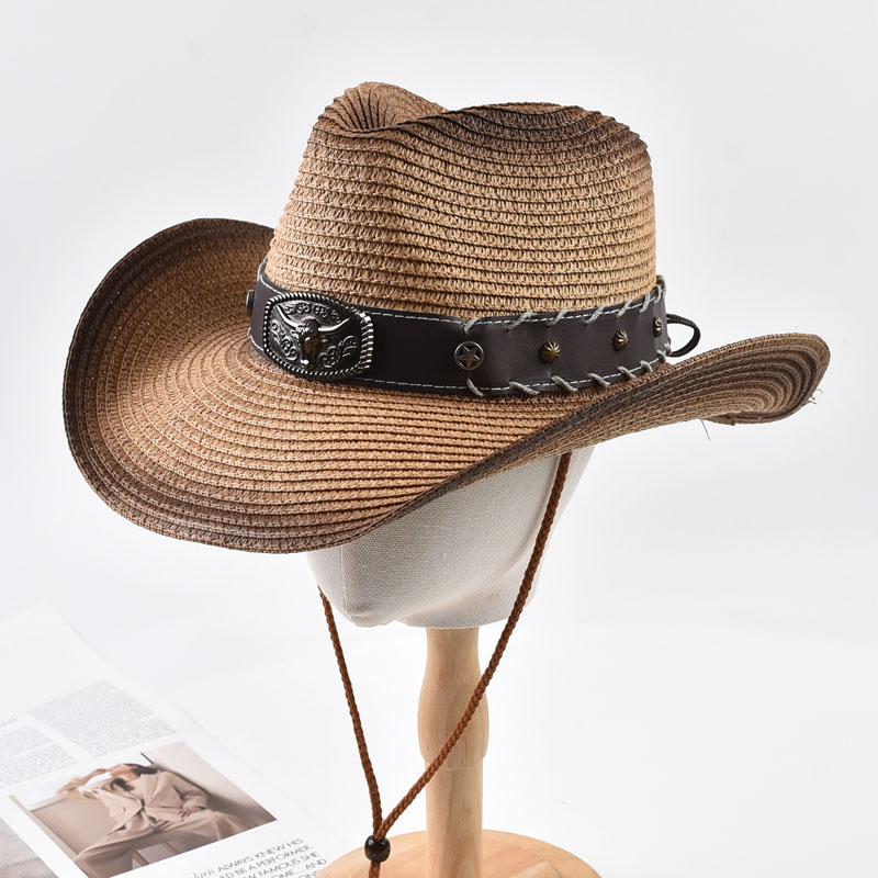 Summer Western Cowboy Straw Ha - Cowboy Hat Straw 评论和价格