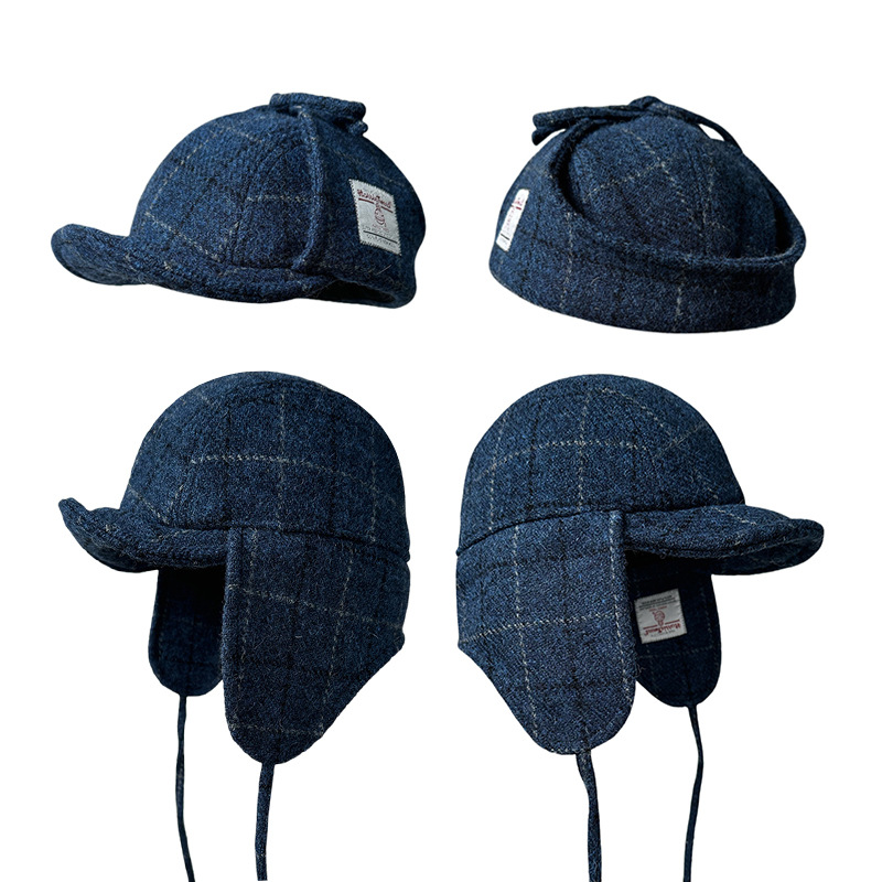 Men Women Harris Tweed Trapper - Trapper Hat Ear Flap 评论和价格