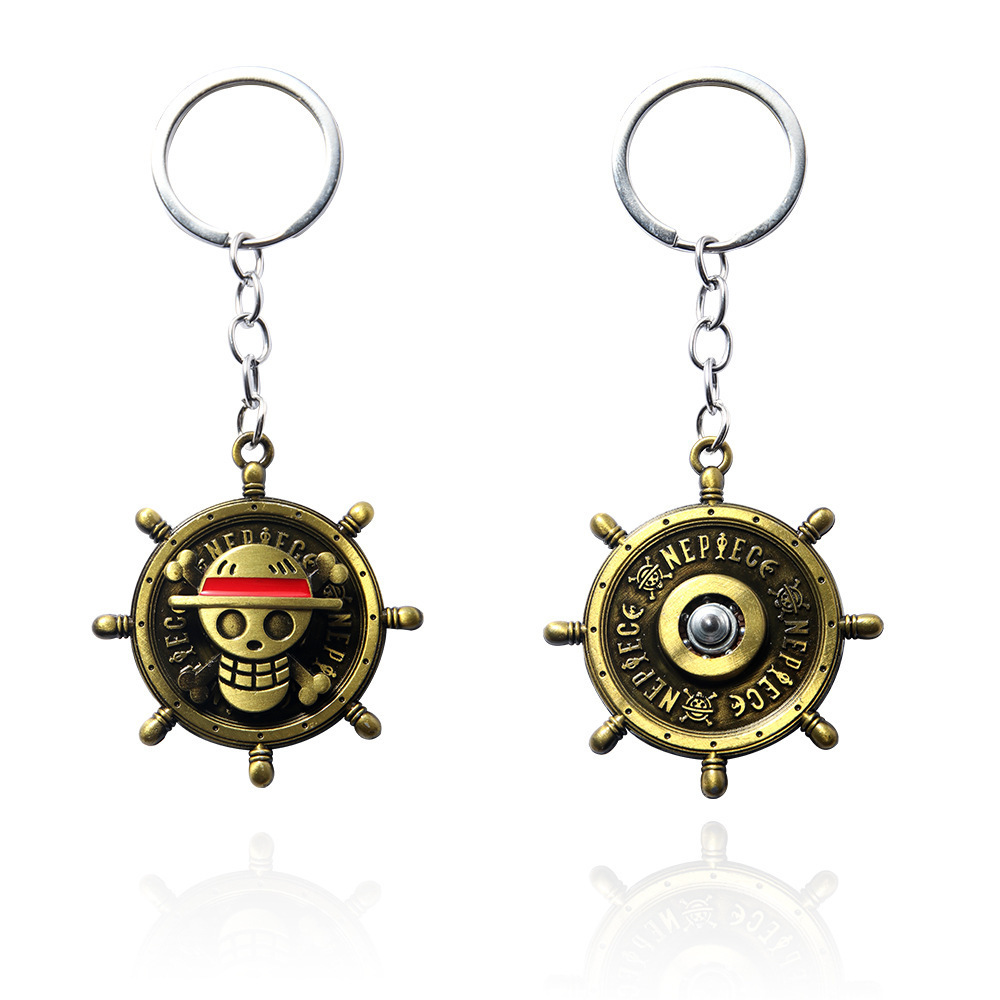 Rotating keychain, Luffy's Str - Cowboy Hat Straw 评论和价格