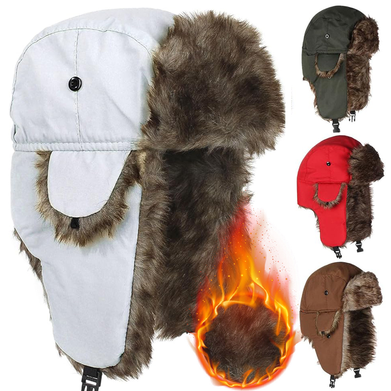 Men's Warm Winter Trapper Avia - Trapper Hat Ear Flap 评论和价格